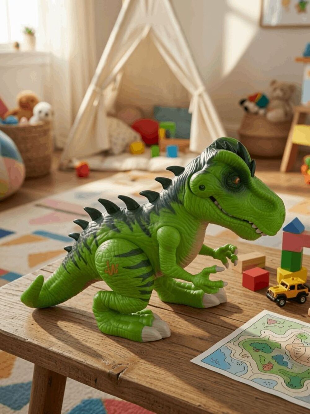 Hasbro Jurassic World JW T Rex Dinosaur Electronic TESTED AND WORKS